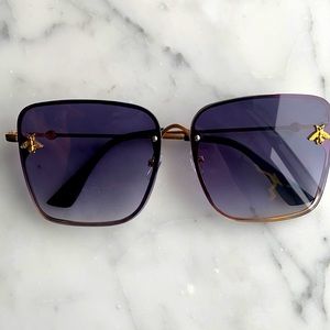 Ombré bluish/black sunglasses